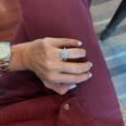 1.10Ct White Round Cut Halo Engagement Ring For Her | Elegant Proposal Jewelry Gift For Women