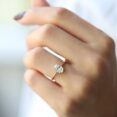 1.80Ct Oval Cut White Solitaire Engagement Ring | Elegant Proposal & Appreciation Gift for Her