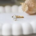 1.80Ct Oval Cut White Solitaire Engagement Ring | Elegant Proposal & Appreciation Gift for Her