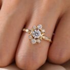 1.20Ct White Round Cut Solitaire Ring | Elegant Anniversary Gift & Timeless Jewelry for Her