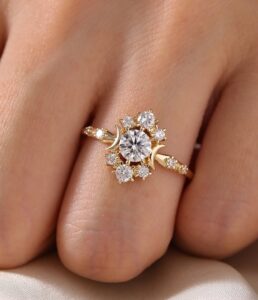 1.20Ct White Round Cut Solitaire Ring | Elegant Anniversary Gift & Timeless Jewelry for Her