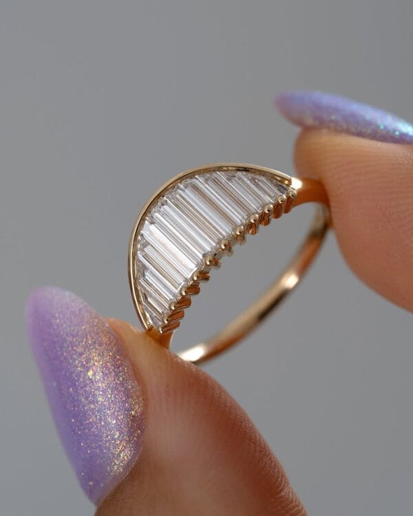 2.20Ct White Baguette Cut Channel Set Anniversary Ring for Wife | Elegant Everyday Jewelry for Women 2.20Ct White Baguette Cut Channel Set Anniversary Ring for Wife | Elegant Everyday Jewelry for Women