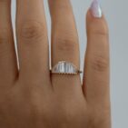 2.20Ct White Baguette Cut Channel Set Anniversary Ring for Wife | Elegant Everyday Jewelry for Women