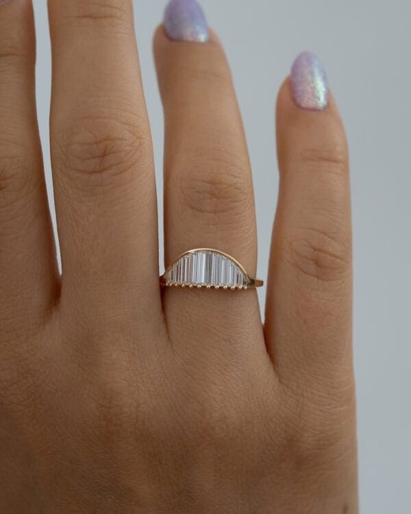 2.20Ct White Baguette Cut Channel Set Anniversary Ring for Wife | Elegant Everyday Jewelry for Women 2.20Ct White Baguette Cut Channel Set Anniversary Ring for Wife | Elegant Everyday Jewelry for Women