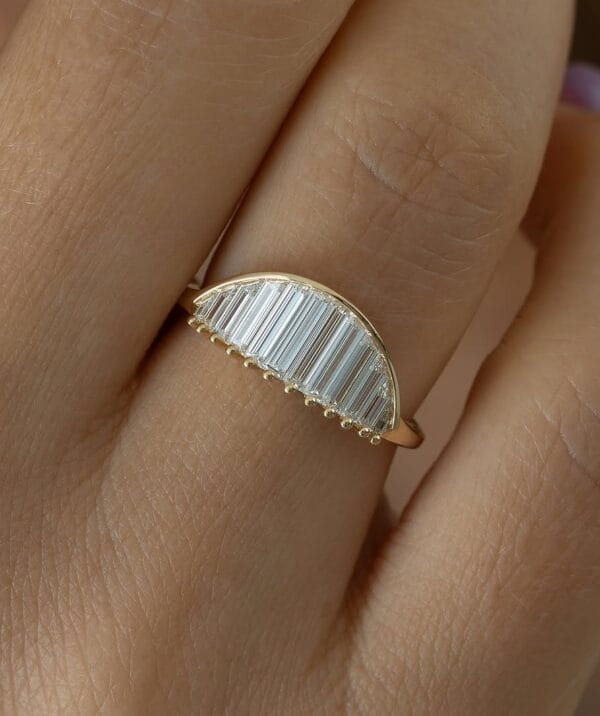 2.20Ct White Baguette Cut Channel Set Anniversary Ring for Wife | Elegant Everyday Jewelry for Women 2.20Ct White Baguette Cut Channel Set Anniversary Ring for Wife | Elegant Everyday Jewelry for Women